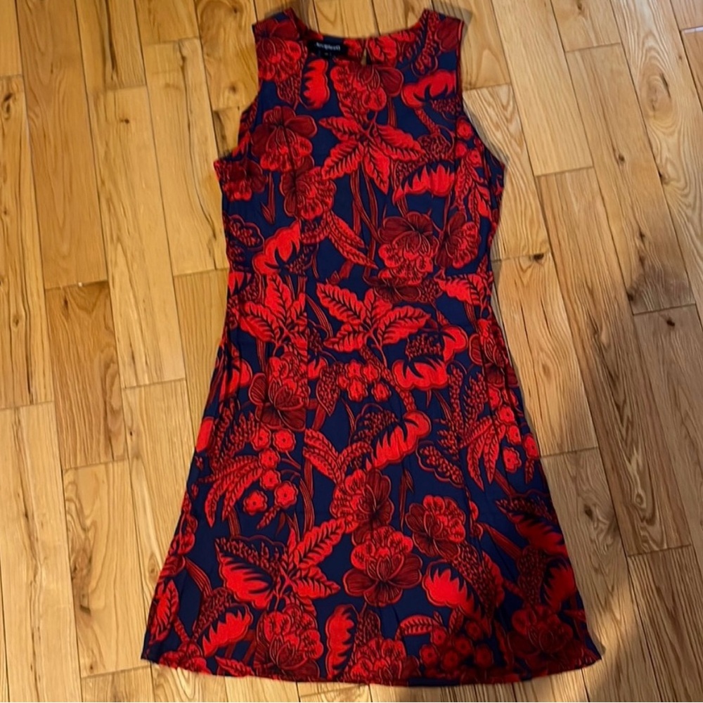 Desigual Red and Blue Floral Dress